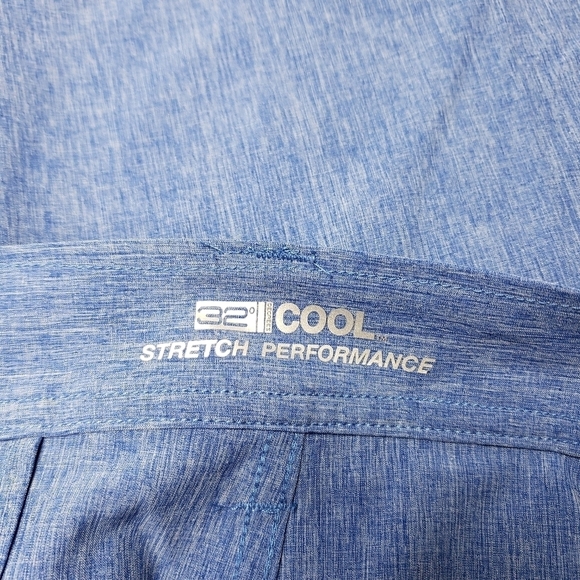 Mens 32 degrees cool stretch performance blue shorts size 38 - Picture 5 of 9